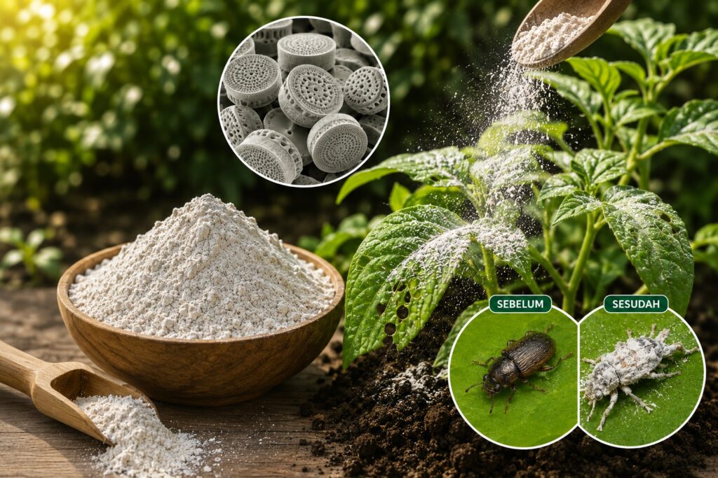 Diatomaceous earth pembasmi hama