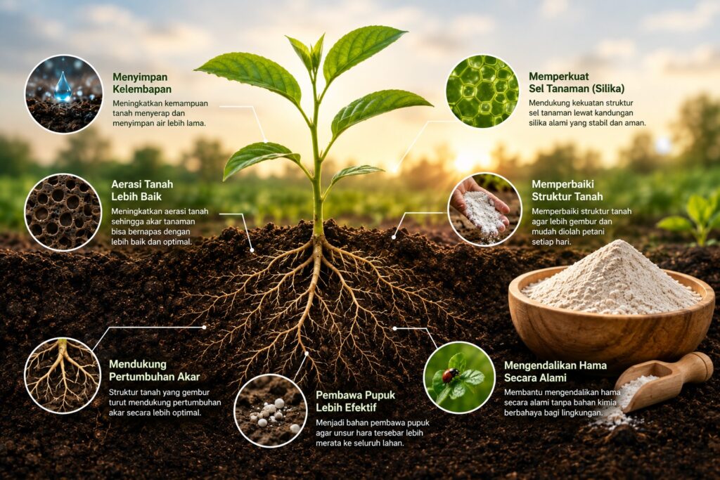 Diatomaceous earth tanaman